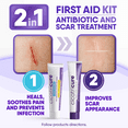 thumbnail image 4 of Cicatricure Skin Recovery Kit: Advanced Scar Gel & Open Wound Care Antibiotic, Adults & Kids, 2-Pack, 4 of 12