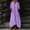 Dresses-153Purple, variant on Gamivast Dresses for Women Linen V-Neck Maxi Dress Long Sleeve Loose Fit Kaftan Dress with Pockets Casual Flowy Lounge Beach Vacation Boho Sundress Purple S