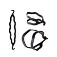 thumbnail image 2 of 6 piezas de plástico negro para hacer moños, moño trenzado, rizador de pelo, accesorio mágico para peinar el cabello LingWen 1327537064480, 2 of 5