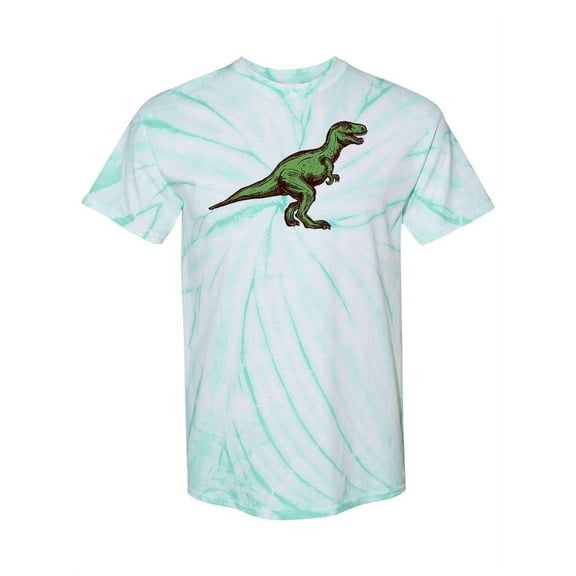 Raptor Dinosaur Tie Dye Cyclone Men -SPIdeals Designs, Male x-Large