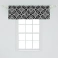 thumbnail image 2 of Ambesonne Floral Window Valance, Vintage Motifs Art, 54" X 18", Charcoal Grey and White, 2 of 3