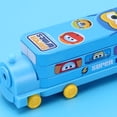 thumbnail image 1 of Estuche para lápices Bling Bling Dibujos animados con forma de tren Azul Super Flying Man, 1 of 3