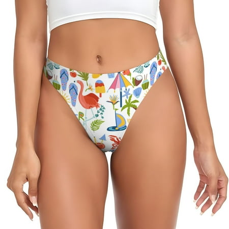 Sigee Hello Summer2 for Women s G-String Panty  Low Rise  Soft Lace Perfect for Everyday Wear or Special Occasions-Small
