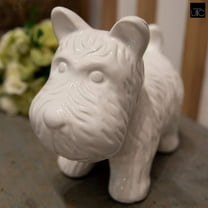 Urban Trends Collection  Ceramic Standing Welsh Terrier Dog Figurine - White - 4.5 x 7 x 8.5 in.