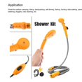 thumbnail image 4 of Greeniant Herramientas de ducha de coche, Kit de baño de 12V, cabeza recargable para exteriores, cubo de agua plegable, herramientas de carpas Naranja Cremallera + cubo, 4 of 6