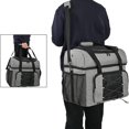 thumbnail image 1 of Bolso de bolos con copas de bolos de madera y divisor acolchado para bola doble y un par de zapatos de bolos hasta solo bolso para hombre, 1 of 5