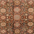 thumbnail image 1 of Ahgly Company Machine Washable Indoor Square Abstract Tomato Red Area Rugs, 4' Square, 1 of 7