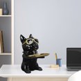 thumbnail image 4 of Resina Bulldog Estatua Moda Creativa Fresca Decorativa Moderna Estatuilla negro Sunnimix Estatua de bulldog, 4 of 8