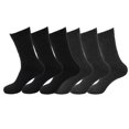 thumbnail image 3 of Falari 6-Pack Men's Heavy Duty Work Wool Socks Keep Warm for Cold Weather 800-1-BLACK-DARKGREY, 3 of 3