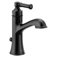 thumbnail image 1 of Moen 6803BL Robinet de Salle de Bain à arc Haut à une Poignée, Noir Mat, 1 of 5