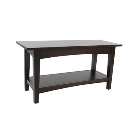 Shaker Cottage Tray Shelf Coat Hook with Bench, Espresso