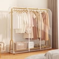 thumbnail image 4 of TOPCHANCES Garment Rack Cover, Transparent Clothes Rail Cover with 2 Durable Zipper, Heavy Duty PEVA Garment Coat Hanger Protector for Clothing Storage, 79x59x20in, 4 of 7