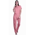 thumbnail image 1 of Moomaya Womens Printed Tee and Pajama Set PJs,Short Sleeve Sleepwear Nightwear Loungewear S-XXL, 1 of 7