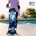 thumbnail image 4 of 31"x8" Giant Octopus Emerging Ocean Full Moon Night Complete Skateboards for Beginners, Double Kick 7 Ply Maple Deck Skateboard with Wheels, Gifts for Kids Teens, 4 of 8