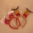 thumbnail image 4 of Dserhfy Christmas Headband Santa Claus Reindeer Snowman Bear Plaid Anti-slip Holiday Decoration Adults Kids Cute Xmas Hair Band Hair Accessories Party Props, 4 of 7