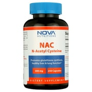 Nova Nutritions NAC - Acetyl Cysteine 600mg, 250 Capsules