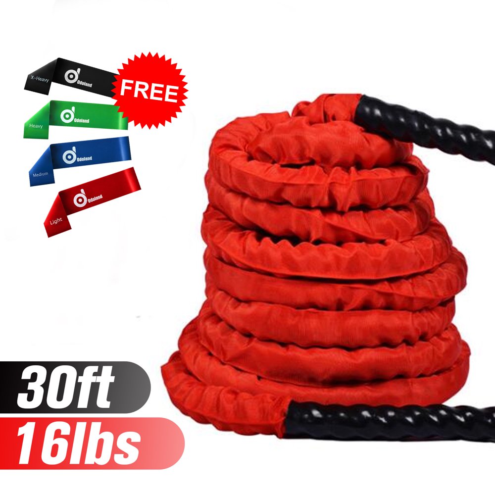 Upgraded Durable Battle Rope with Protective Cover,Fitness Workout