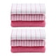 thumbnail image 1 of NvziToallas de cocina, lindas toallas de cocina, paños de cocina, paños de cocina de algodón a rayas, paños de cocina absorbentes, color rosa, 1 of 4