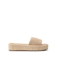 thumbnail image 5 of DREAM PAIRS Women Platform Slides Sandals Espadrilles Slip On Low Wedge Summer Open Toe Bohemia Dressy Beach Vacation Shoes, 5 of 7