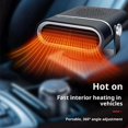 thumbnail image 3 of 2-in-1 Portable Car Heater with 360° Rotation, 12/24v 150w Car Defroster Windshield Heater, Heating and Cooling, Ultra Quiet and Lightweight Cars Heaters for All Vehicle(Black Black), 3 of 7