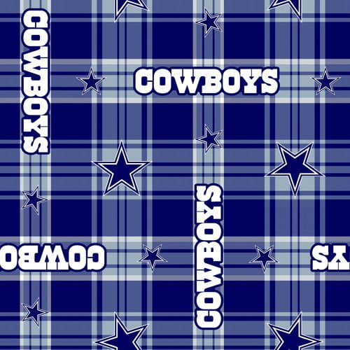 NFL Dallas Cowboys 58" 100 Polyester Fleece Sports Logo Fabric By the