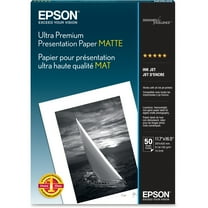 Epson Ultra Premium Presentation Paper Matte 17" x 12" x 1", 50 Sheets, White