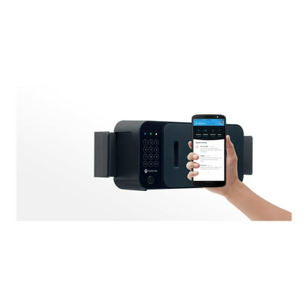 Motorola - Safe for Medications and Everyday Items with Electronic Keypad Lock - Black