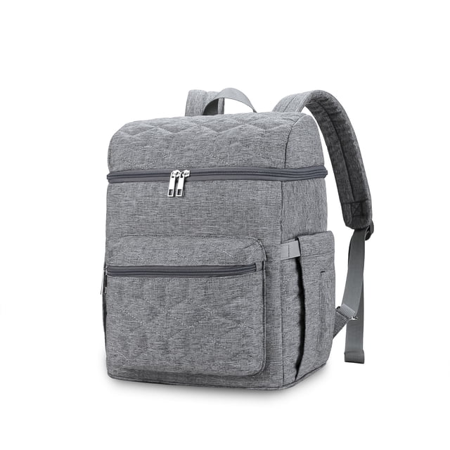 SPEKSEE Diaper Backpack, Multifunction Waterproof Diaper Bags with Stroller Straps, Travel Essentials Stylish Back Pack for Mom Dad