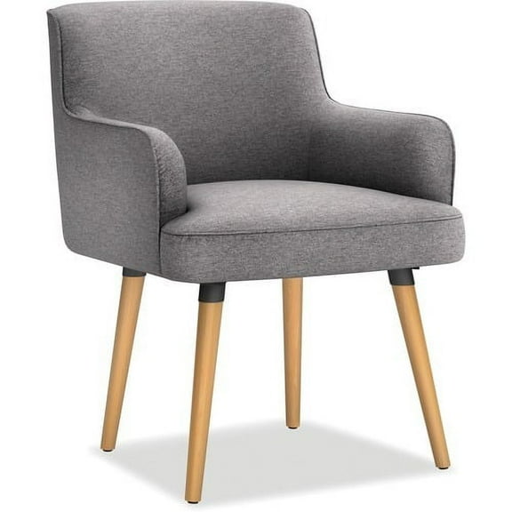 HON Matter Multipurpose Chair - 4-Leg Light Gray Fabric Seat - Four-legged Base - 12.50" Seat Width x 18" Seat Depth - 23" Width x 24.8" Depth x 34" Height - 1 Each
