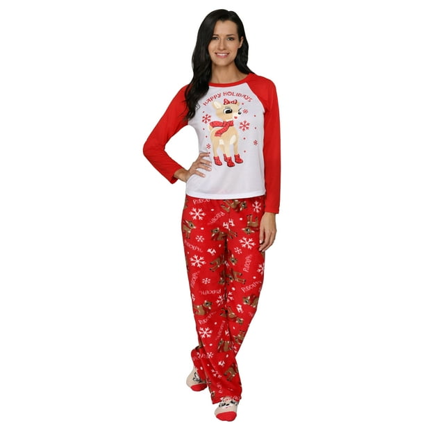 Rudolph - Rudolph The Red-Nosed Reindeer Matching Family 3-Piece Pajama ...