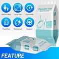 thumbnail image 6 of Toilet Seat Covers Disposable Extra Thick and Large, Waterproof Toilet Seat Protector for Travel Hospital Public Toilet Hotel Public Toilets Mat, 50 Pack?Green, 6 of 8