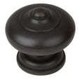 thumbnail image 2 of GlideRite 1-1/2 in. Round Ring Mushroom Cabinet Knob, Oil Rubbed Bronze, Pack of 10, 2 of 5
