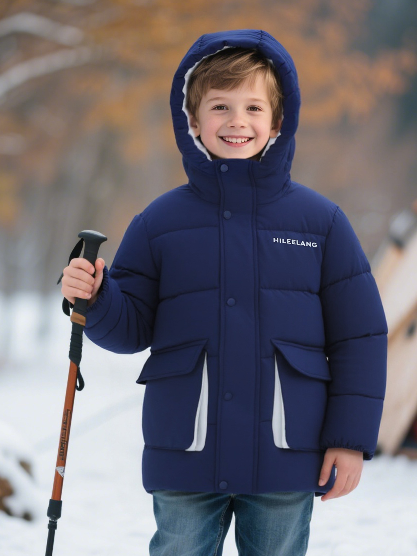 HILEELANG Kids Big Boys Winter Puffer Jacket photo 4