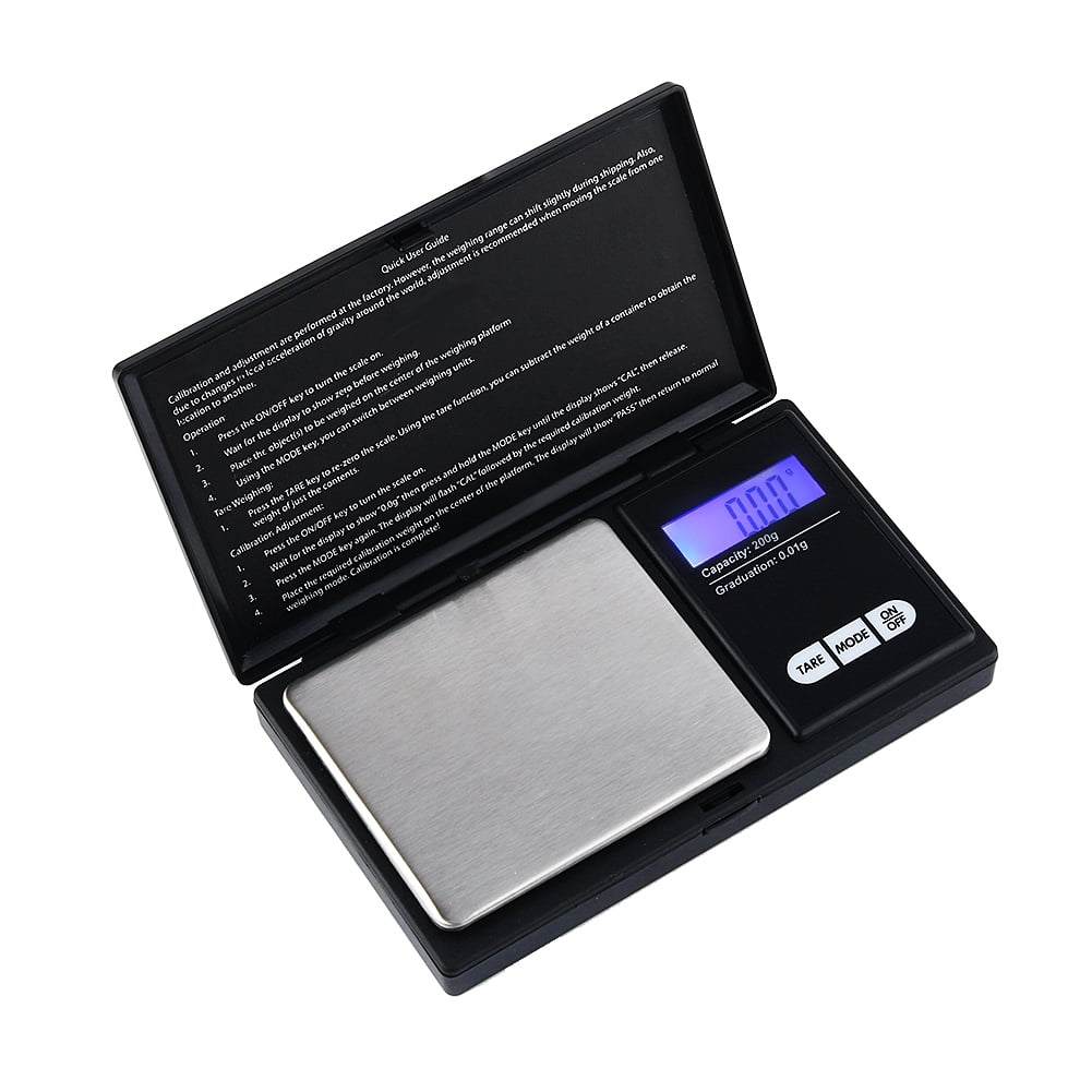 Digital Milligram Scale 100g/ 0.001g Portable Micro  Jewelry Scale LCD Backlit 