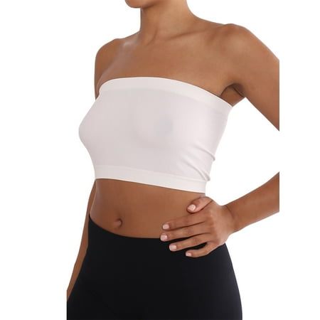 Womens Tube Top with Elastic Stretchable Band