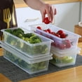 thumbnail image 5 of Fridge Organizer Bins Large Food Storage Container for Kitchen, Fridge, Freezer (S:28*12*6.7cm), 5 of 8