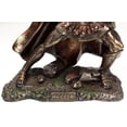 Achilles attacks with the sword - statue