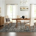 thumbnail image 7 of Living Room Rugs 10x13 Large Vintage Printed Area Rugs with Non-Slip Backing, Stain-Resistant Oriental Accent Rugs, Washable Farmhouse Low Pile Rugs for Bedroom, Office, Red Green, 7 of 7