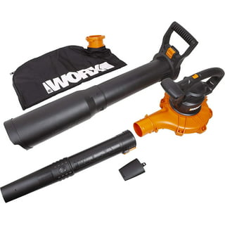 Worx WG524 12 Amp TRIVAC 3-in-1 Electric Leaf Blower/Mulcher/Vac with Leaf  Collection System 
