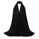 thumbnail image 2 of Hiyab de seda grande liso Maxi bufanda chal cabeza abrigo verano elegante Negro Yuyangstore bufandas de hijab para mujeres musulmanas, 2 of 8