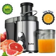 Easy Clean Juicer Extractor Press Juicing Machine, Wide 3” Feed Chute for Whole Fruit Vegetable,Anti-drip,High Quality,BPA-Free