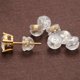 thumbnail image 2 of 20 tapones de seguridad de silicona y latón para pendientes, cómodos, de repuesto para accesorios de aretes (dorados), 2 of 6