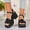 Black, variant on Women Heeled Sandals, Fashion Open Toe Adjustable High Heels Dress Sandals Shoes White Size 5.5