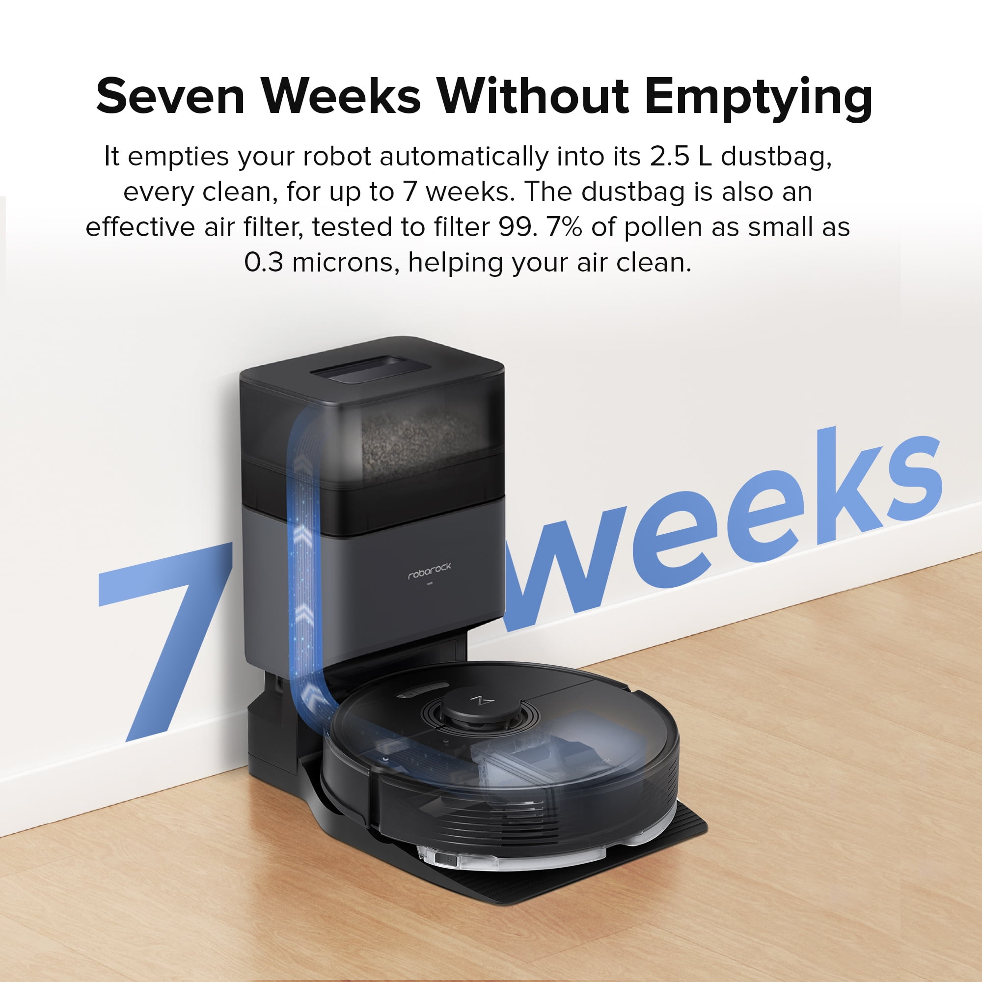 Buy Roborock Q7 Max Plus Robot Vacuum Cleaner with AutoEmpty Dock Pure