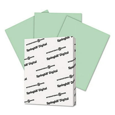 Digital Vellum Bristol Color Cover, 67 lb, 8 1/2 x 11, Green, 250 Sheets/Pack, Sold as 1 Package, 250 Sheet per Package