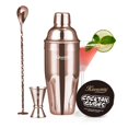 thumbnail image 1 of Set de coctelera KITESSENSU, acero inoxidable, oro rosa, 750 ml, 1 of 9