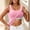 Pink, variant on Women Cotton Cami Tops Built-in Shelf Bra Unpadded Square Neck Crop Tank Top Fitted Basic Summer Camisole Going Out Tees Pink S
