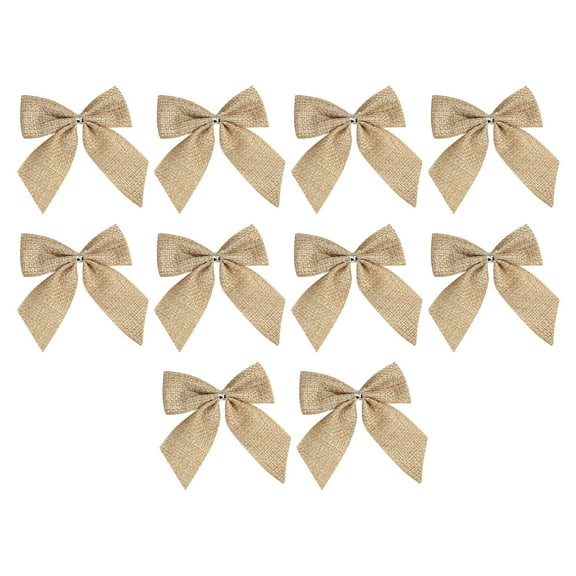 10pcs Mini Buffalo Plaid Ribbon Bows - 3" Premade Gingham Bows for Christmas, Weddings & Crafts | Pearl Accent Checkered Bows for Gift Wrapping & Party Decor