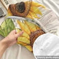 thumbnail image 4 of Twin Sze Fitted Sheet Set - Sunflower Farmhouse 2 Piece Bedding Sets 16" Deep Pocket Fitted Sheet with 1 Pillowcase, Spring Summer Retro Floral Butterflies Brushed Microfiber Hotel Luxury Bed Sheets, 4 of 9