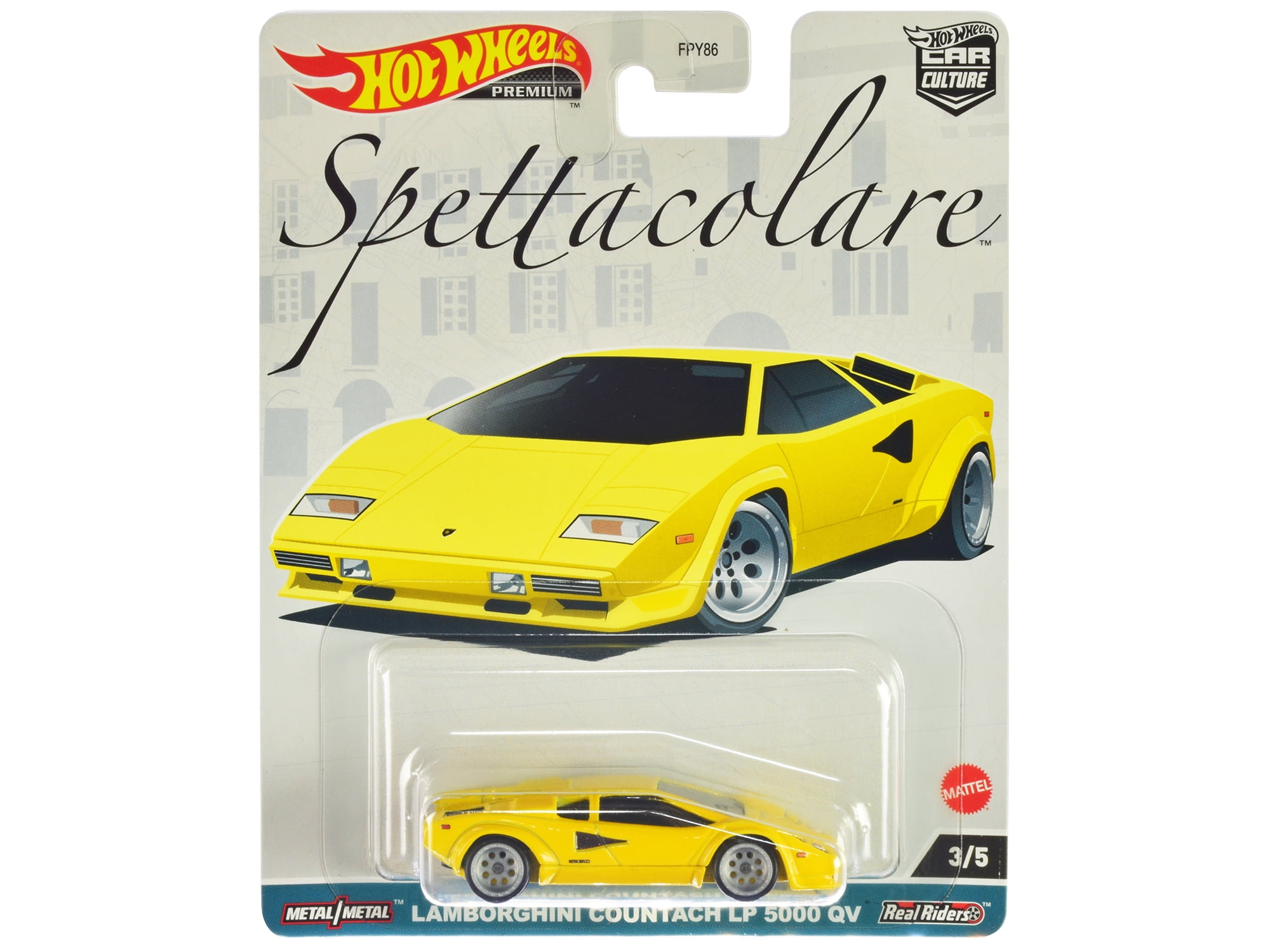 "Spettacolare" 5 piece Set "Car Culture" Series Diecast Model Cars by Hot Wheels